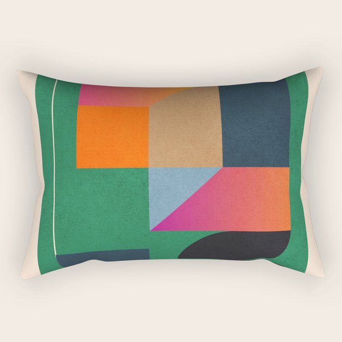 Geometric Abstraction 109 Rectangular Pillow Gallery Image 2