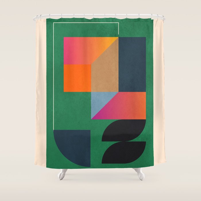 Geometric Abstraction 109 Shower Curtain Gallery Image 1