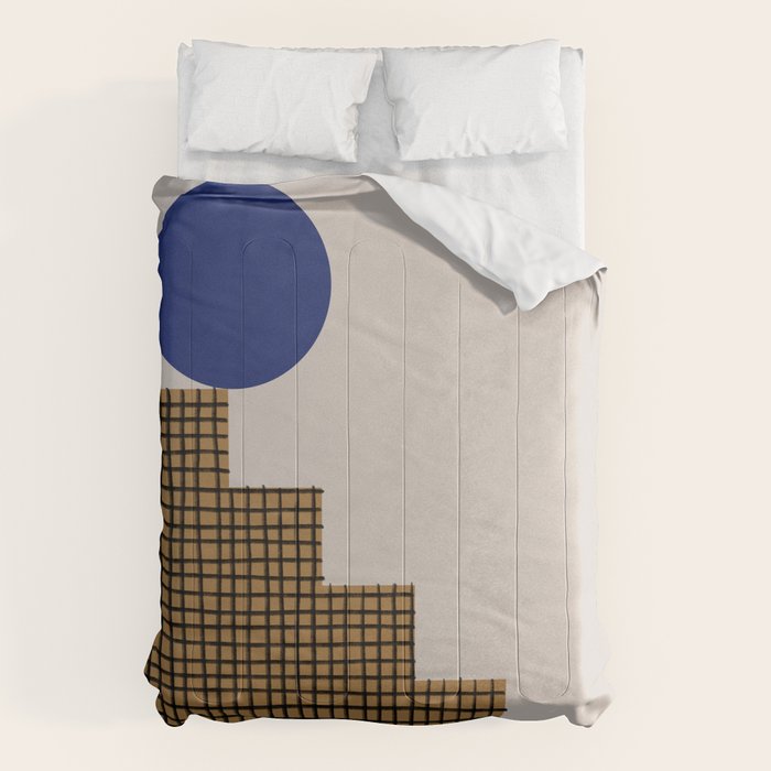 Blue Circle #2 Comforter Gallery Image 1
