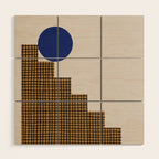 Blue Circle #2 Wood Wall Art Gallery Image 1