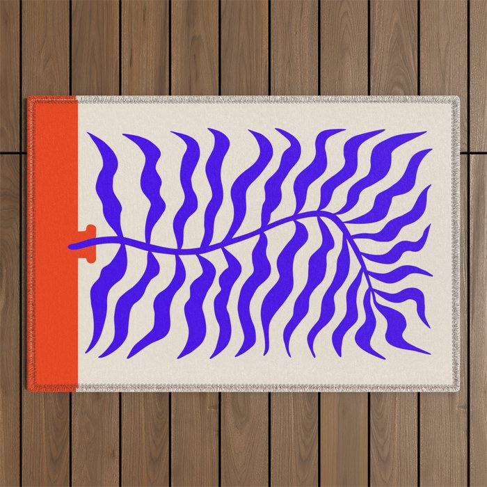 Wild Leaves: Matisse Edition Outdoor Rug Gallery Image 1