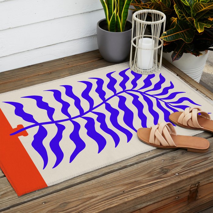 Wild Leaves: Matisse Edition Outdoor Rug Gallery Image 2