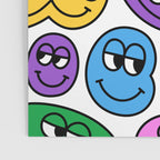 Funny happy face cartoon art pattern Poster Gallery Image 3