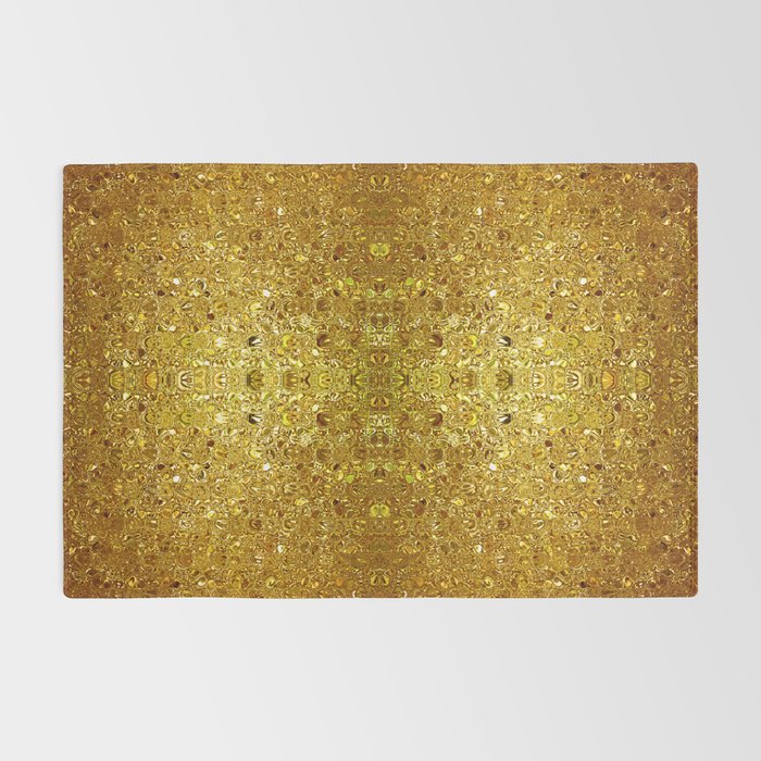 Deep gold glass mosaic Rug Gallery Image 2