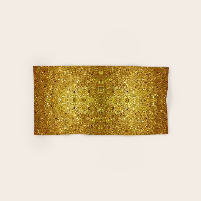 Deep gold glass mosaic Bath Towel Gallery Image 1