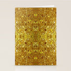 Deep gold glass mosaic Stationery Card Gallery Image 2
