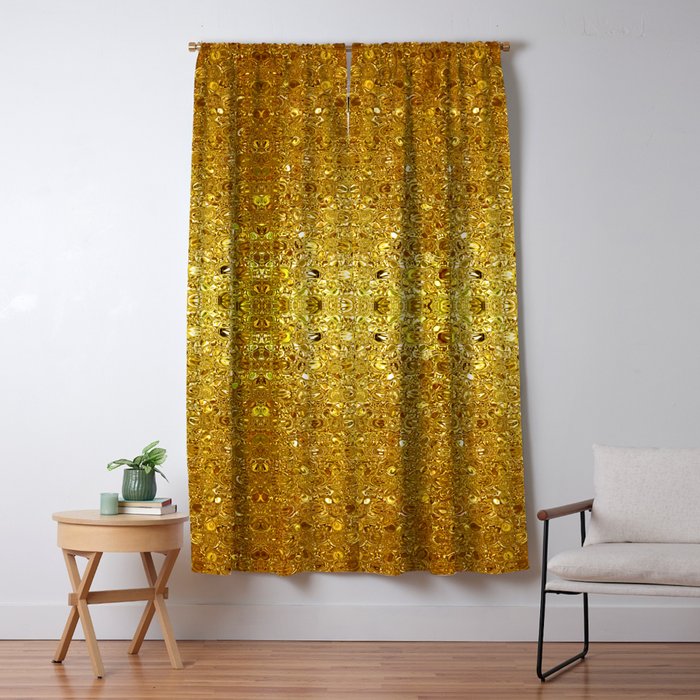 Deep gold glass mosaic Window Curtain Gallery Image 5