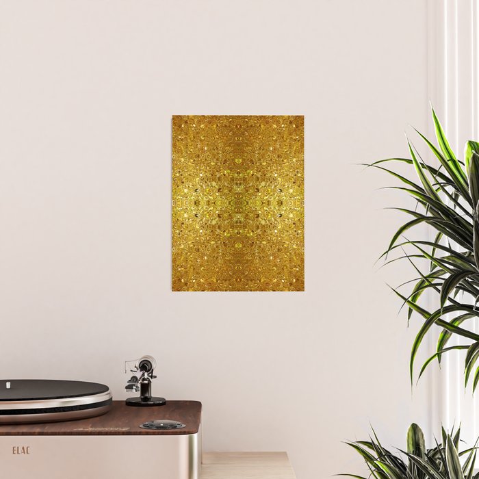 Deep gold glass mosaic Poster Gallery Image 2