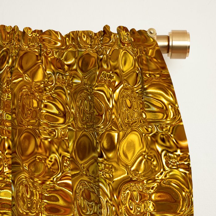 Deep gold glass mosaic Window Curtain Gallery Image 2