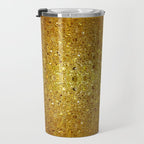 Deep gold glass mosaic Travel Mug Gallery Image 3