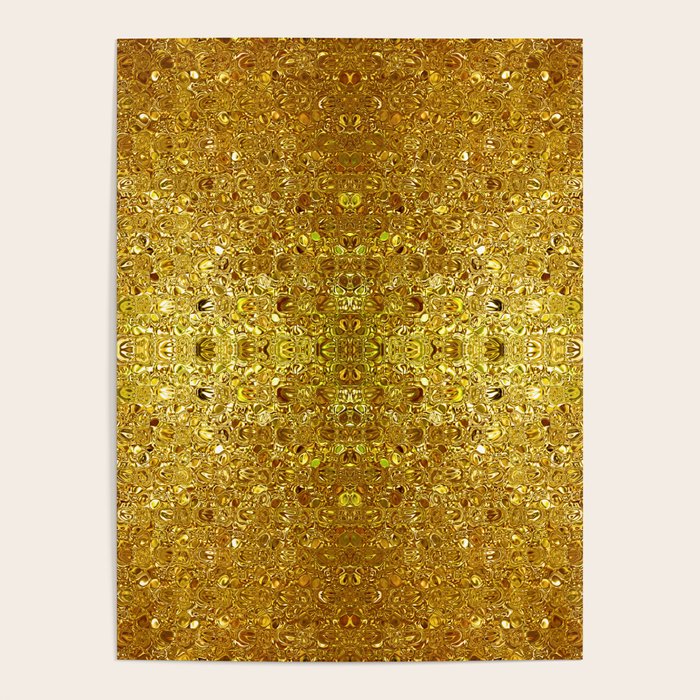 Deep gold glass mosaic Poster Gallery Image 4