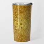 Deep gold glass mosaic Travel Mug Gallery Image 2