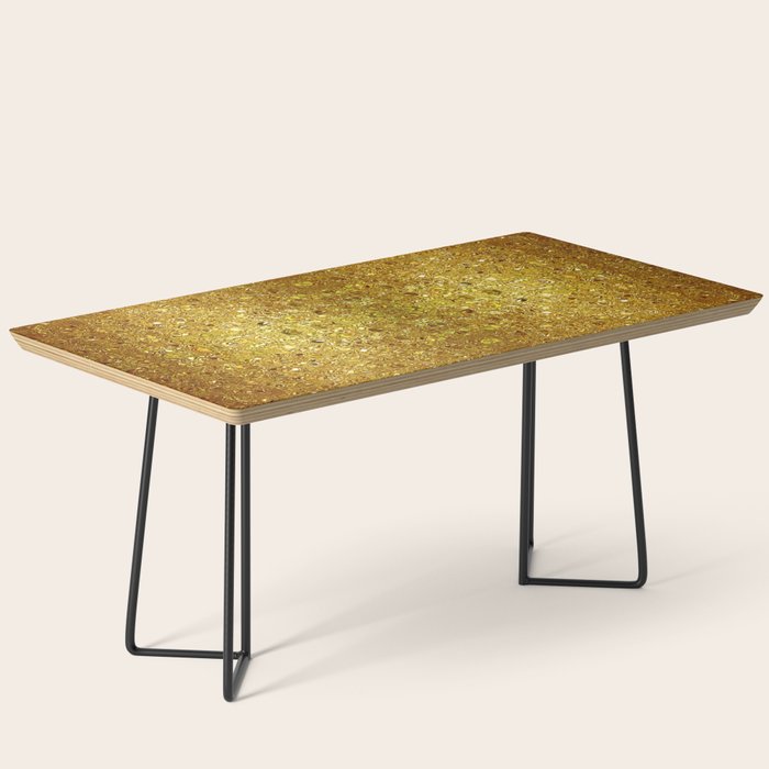 Deep gold glass mosaic Coffee Table Gallery Image 1