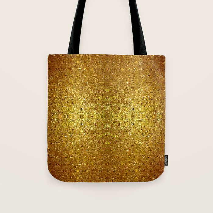 Deep gold glass mosaic Tote Bag Gallery Image 1