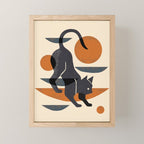 Cat At Play Mini Art Print Gallery Image 1