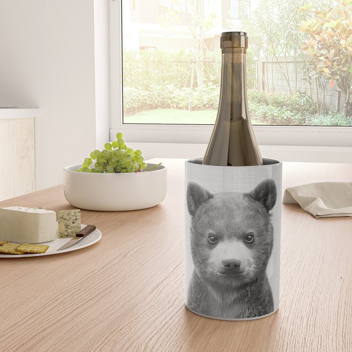 Baby Bear - Black & White Wine Chiller Gallery Image 4