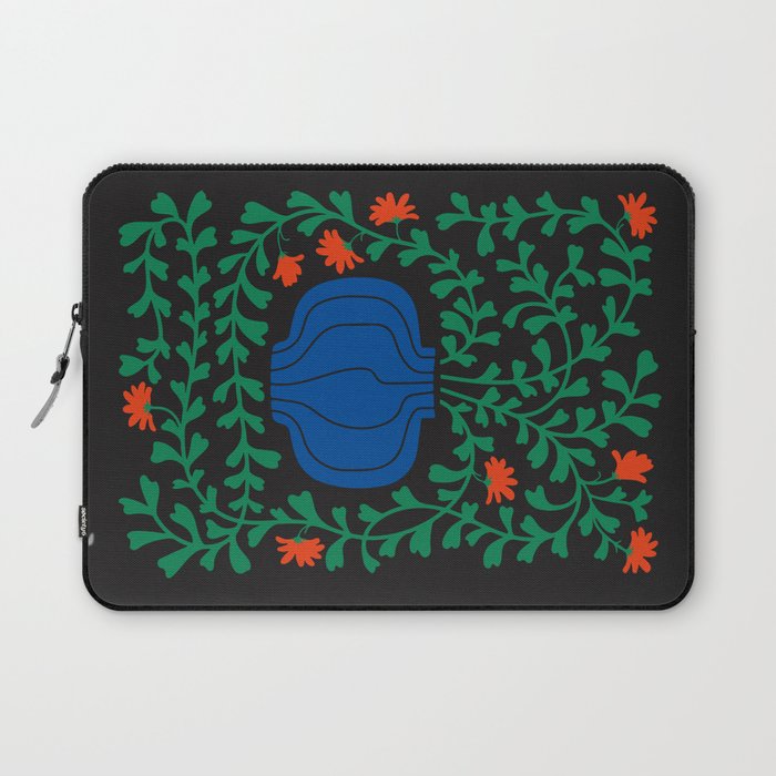Summer Bloom: Midnight Rain Forest Laptop Sleeve Gallery Image 1