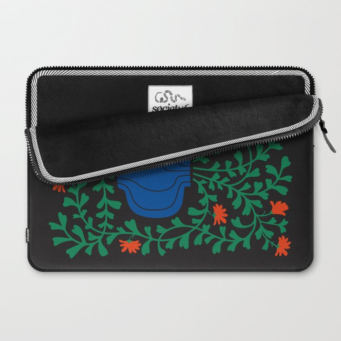 Summer Bloom: Midnight Rain Forest Laptop Sleeve Gallery Image 2