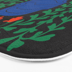 Summer Bloom: Midnight Rain Forest Bath Mat Gallery Image 3