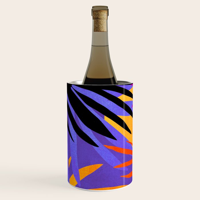 Neon Rainforest - Abstract Pop Art Wine Chiller Gallery Image 2