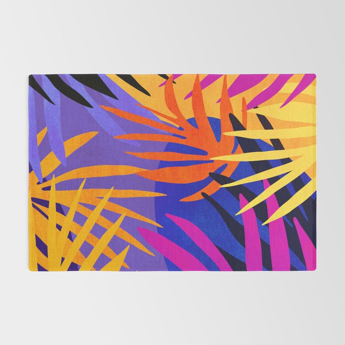 Neon Rainforest - Abstract Pop Art Rug Gallery Image 2