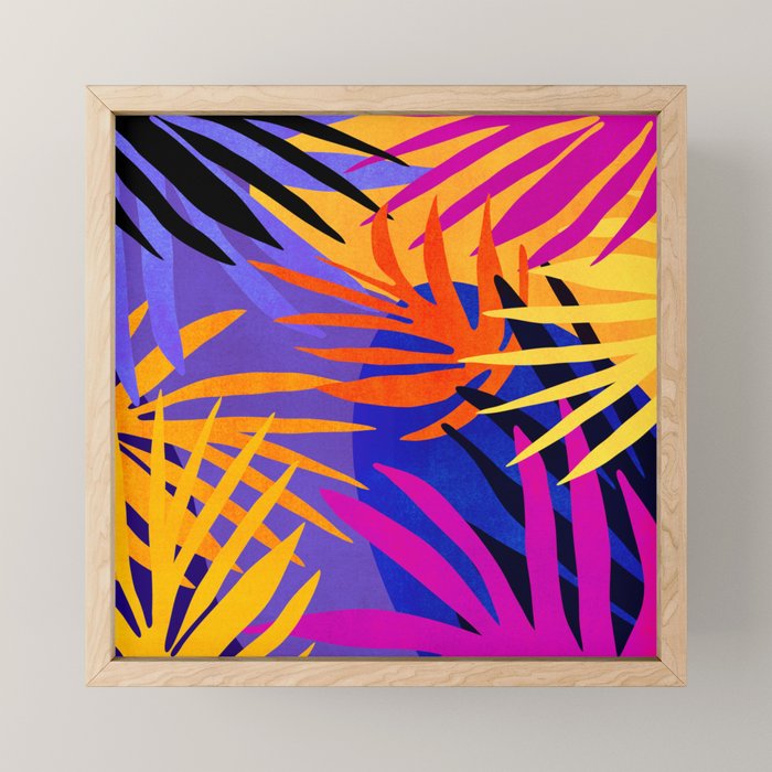 Neon Rainforest - Abstract Pop Art Mini Art Print Gallery Image 1