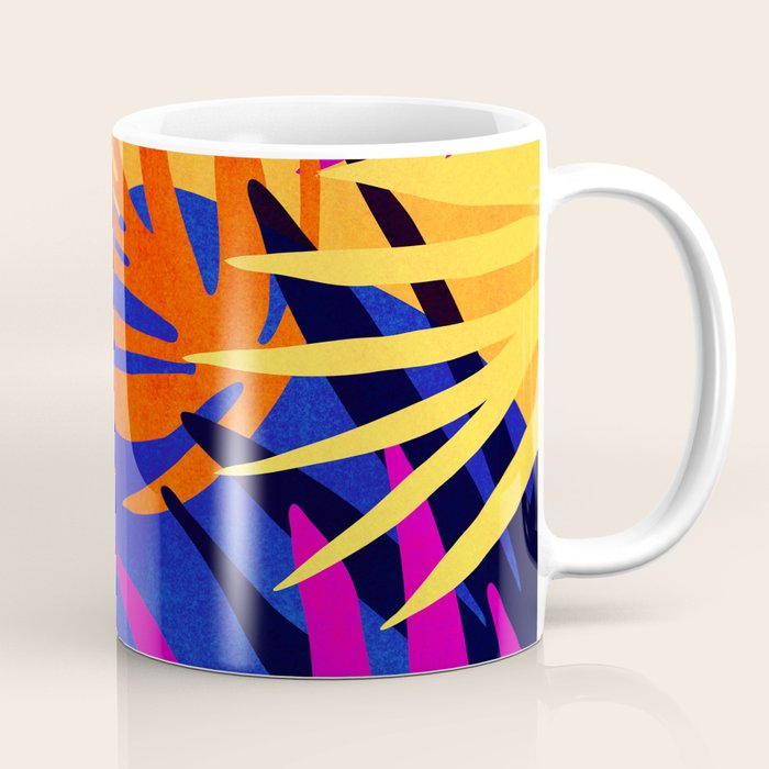 Neon Rainforest - Abstract Pop Art Coffee Mug Gallery Image 1