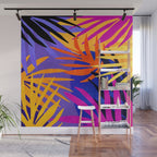 Neon Rainforest - Abstract Pop Art Wall Mural Gallery Image 1