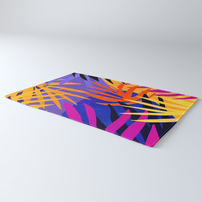 Neon Rainforest - Abstract Pop Art Rug Gallery Image 3