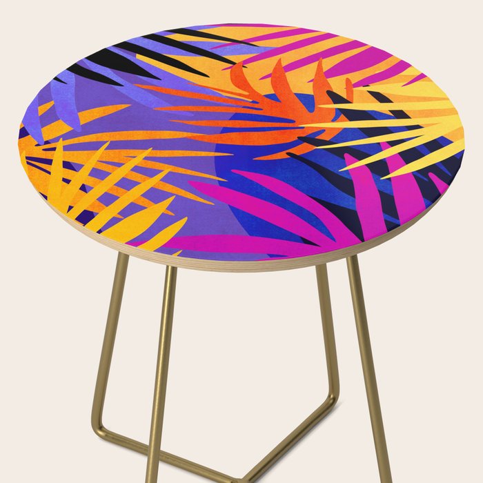 Neon Rainforest - Abstract Pop Art Side Table Gallery Image 2