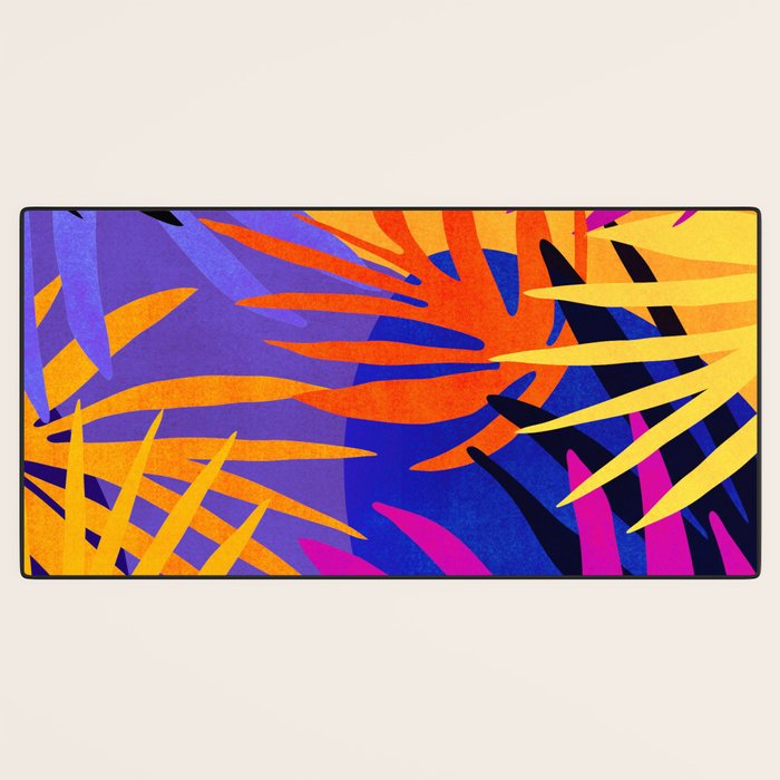 Neon Rainforest - Abstract Pop Art Desk Mat Gallery Image 3