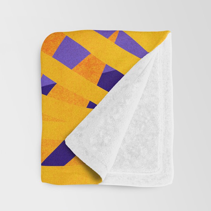 Neon Rainforest - Abstract Pop Art Throw Blanket Gallery Image 3