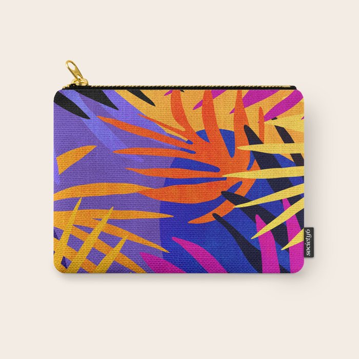 Neon Rainforest - Abstract Pop Art Carry All Pouch Gallery Image 1