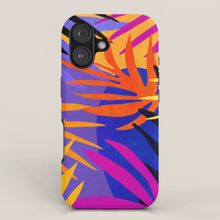 Neon Rainforest - Abstract Pop Art iPhone Case Gallery Image 1