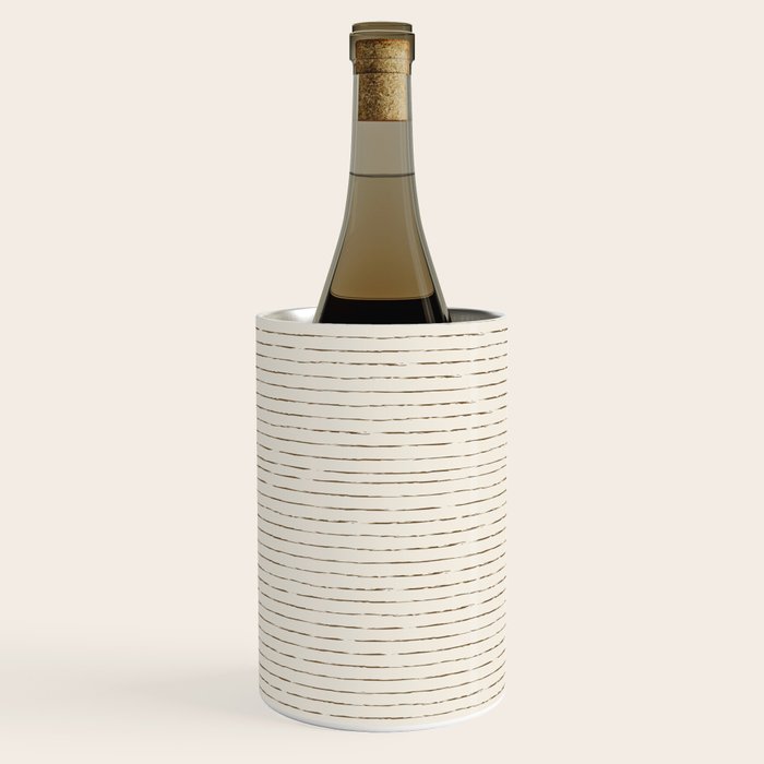 Lines II (Cream Chocolate) Wine Chiller Gallery Image 1