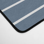 Minimal Line Curvature LXXXIV Nautical Blue Mid Century Modern Arch Abstract Desk Mat Gallery Image 4