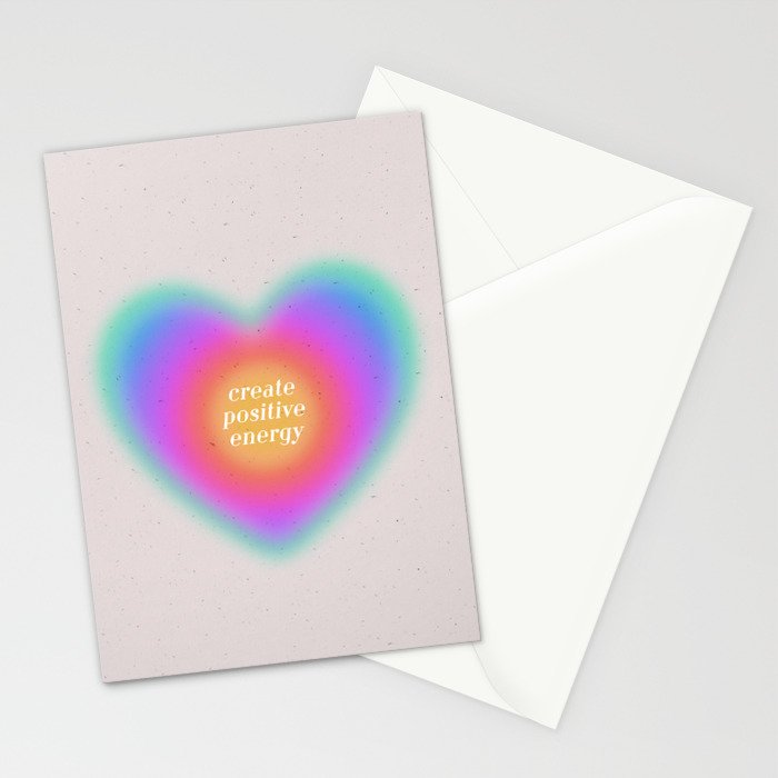Create Positive Energy Stationery Card Gallery Image 2