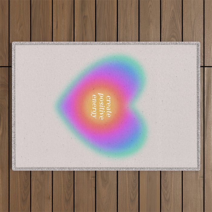Create Positive Energy Outdoor Rug Gallery Image 1