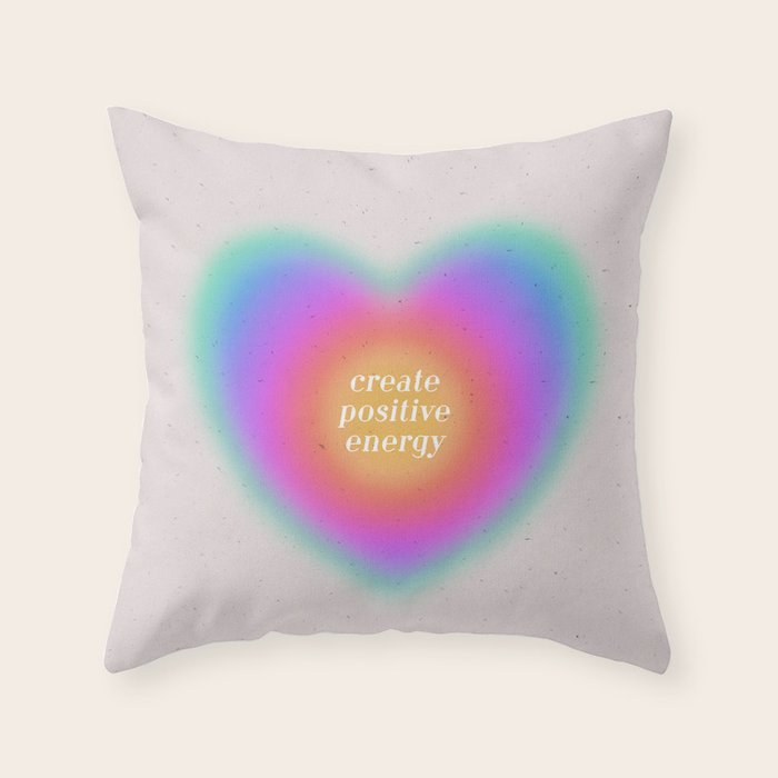 Create Positive Energy Throw Pillow Gallery Image 6