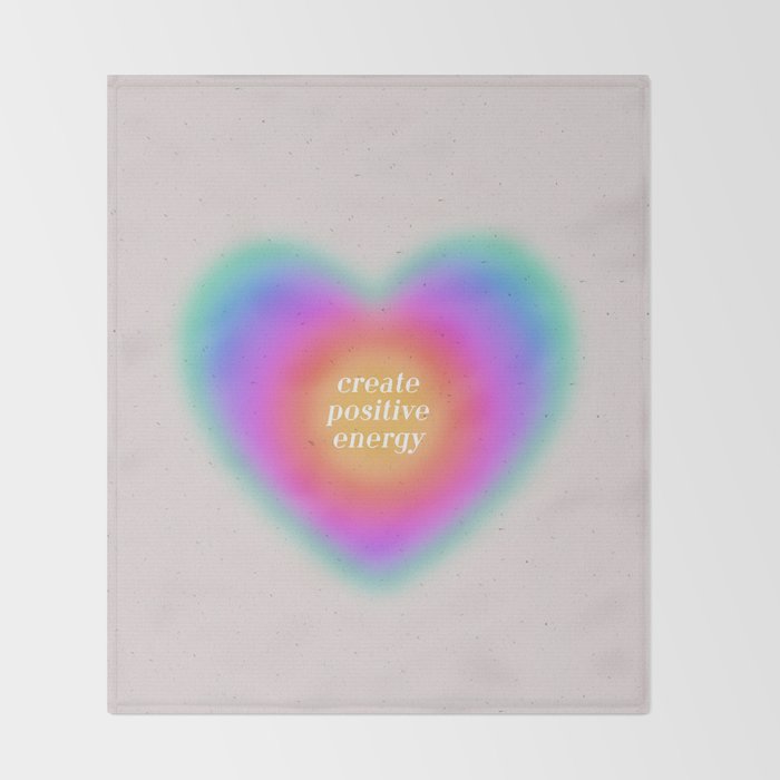 Create Positive Energy Throw Blanket Gallery Image 2