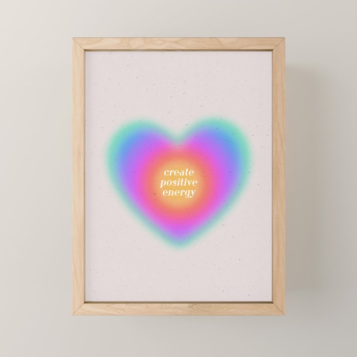 Create Positive Energy Mini Art Print Gallery Image 1