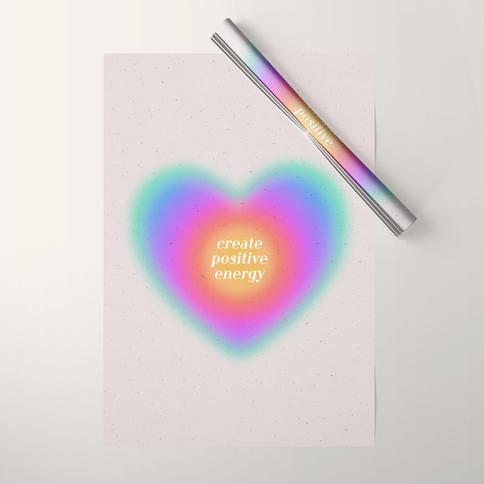 Create Positive Energy Wrapping Paper Gallery Image 1