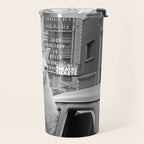  llama in times square print - a llama in times square-Llama Riding in Taxi, Black and White Vintage Travel Mug Gallery Image 2