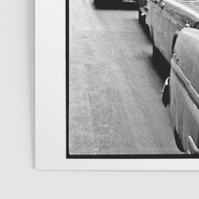  llama in times square print - a llama in times square-Llama Riding in Taxi, Black and White Vintage Poster Gallery Image 3