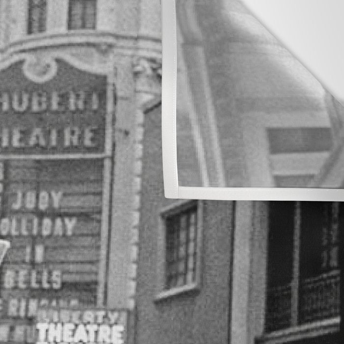  llama in times square print - a llama in times square-Llama Riding in Taxi, Black and White Vintage Wall Tapestry Gallery Image 3