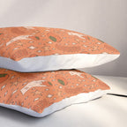 Aquarius Persimmon Print Pillow Sham Gallery Image 3
