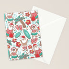 Mele Kalikimaka Hawaiian Christmas gingerbread cookies // white background Stationery Card Gallery Image 2