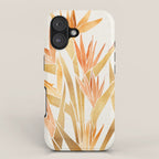Metallic Gold Bird of Paradise iPhone Case Gallery Image 1