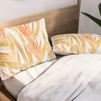 Metallic Gold Bird of Paradise Pillow Sham Gallery Image 2