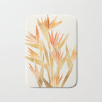 Metallic Gold Bird of Paradise Bath Mat Gallery Image 1